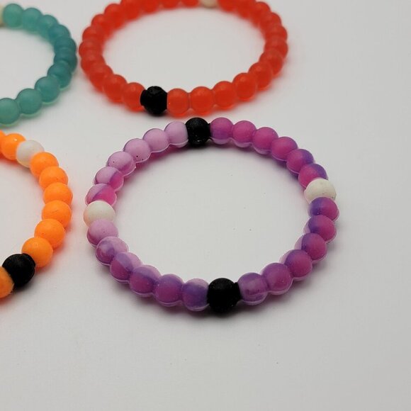 Lokai Beaded Bracelet Set Of 4 Multicolor 6-6.5" Small - Picture 4 of 5
